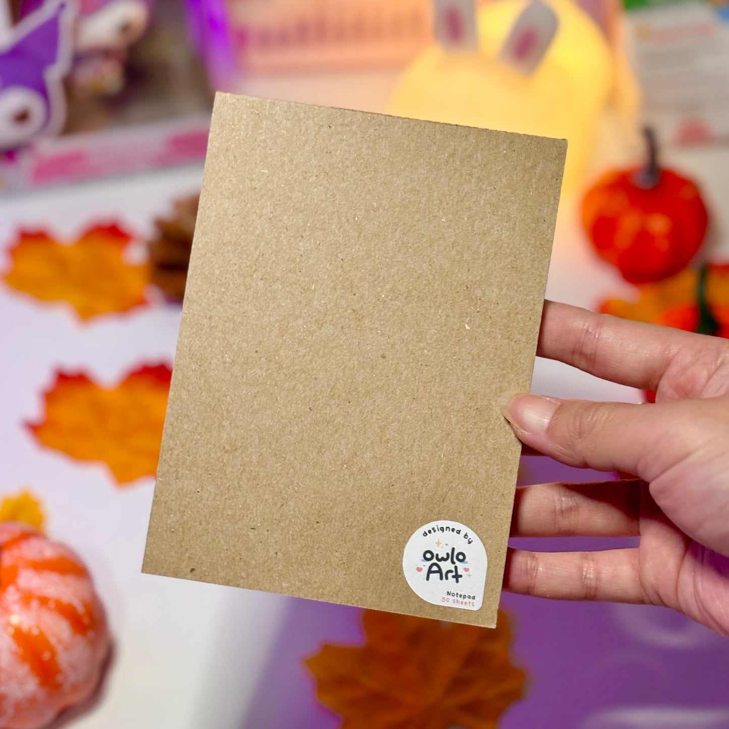 Cozy Fall Bunny Notepad