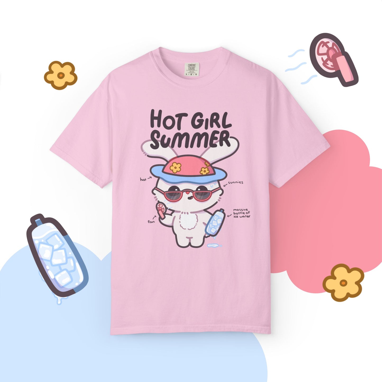 Hot Girl Summer T shirt – Comfort Colors Front ONLY Graphic Tee