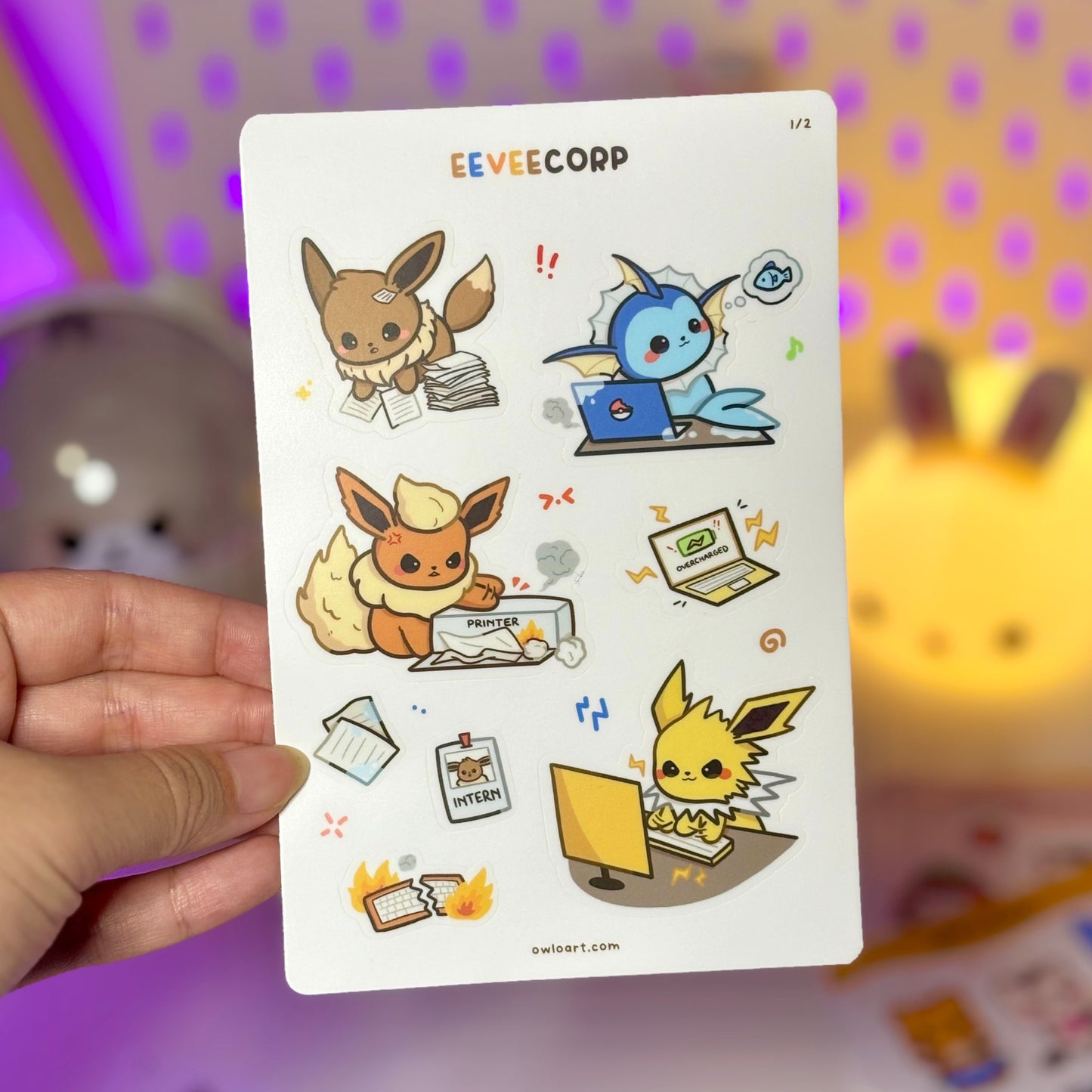 B-Grade Waterproof Sticker Sheet