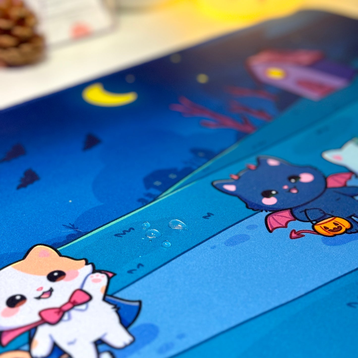 HalloKitties Waterproof Desk Mat