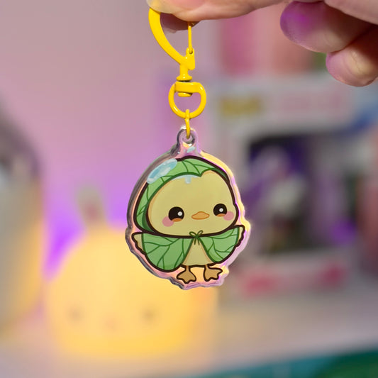 Rainy Day Duck Acrylic Keychain