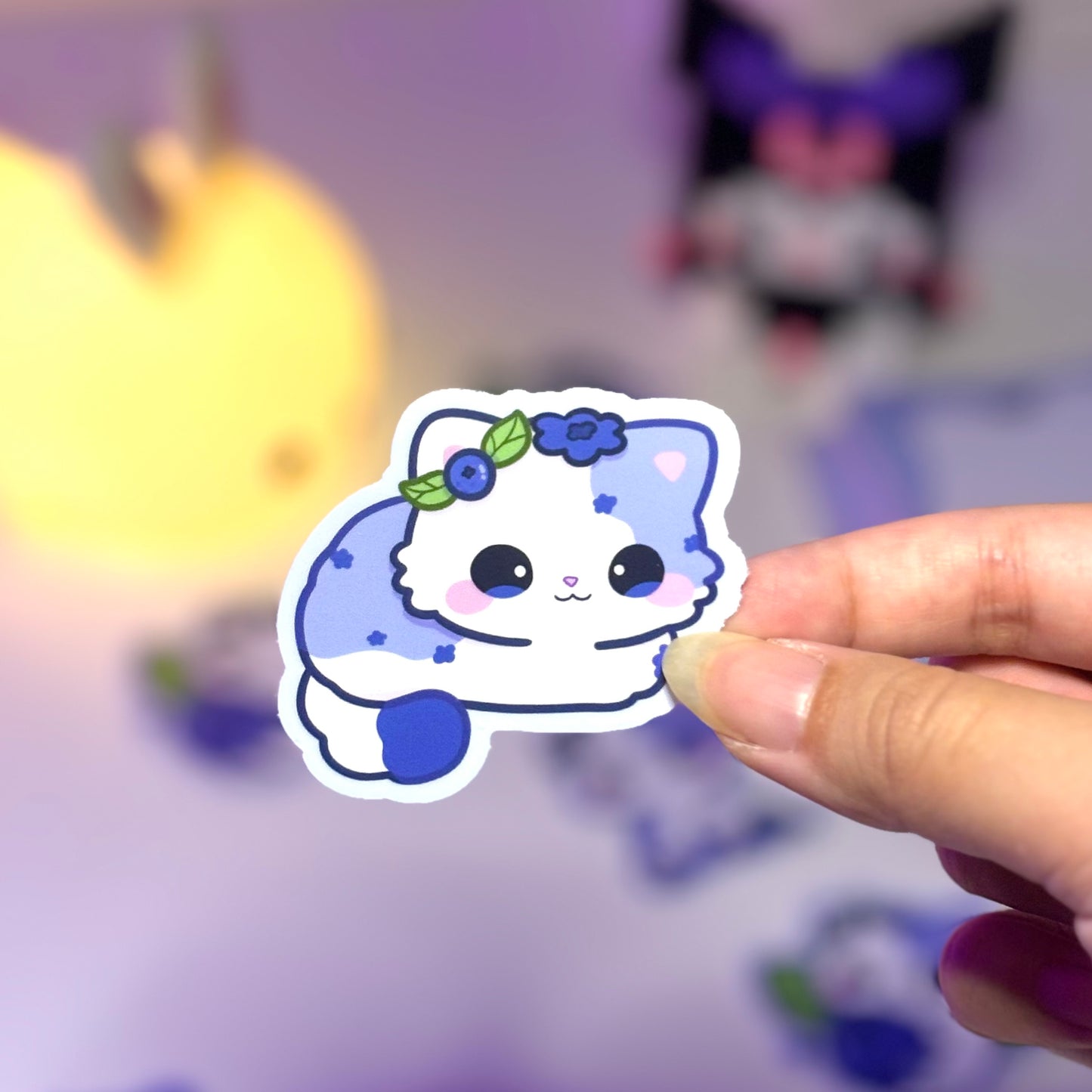 Blueberry Cat Sitckers Bundle