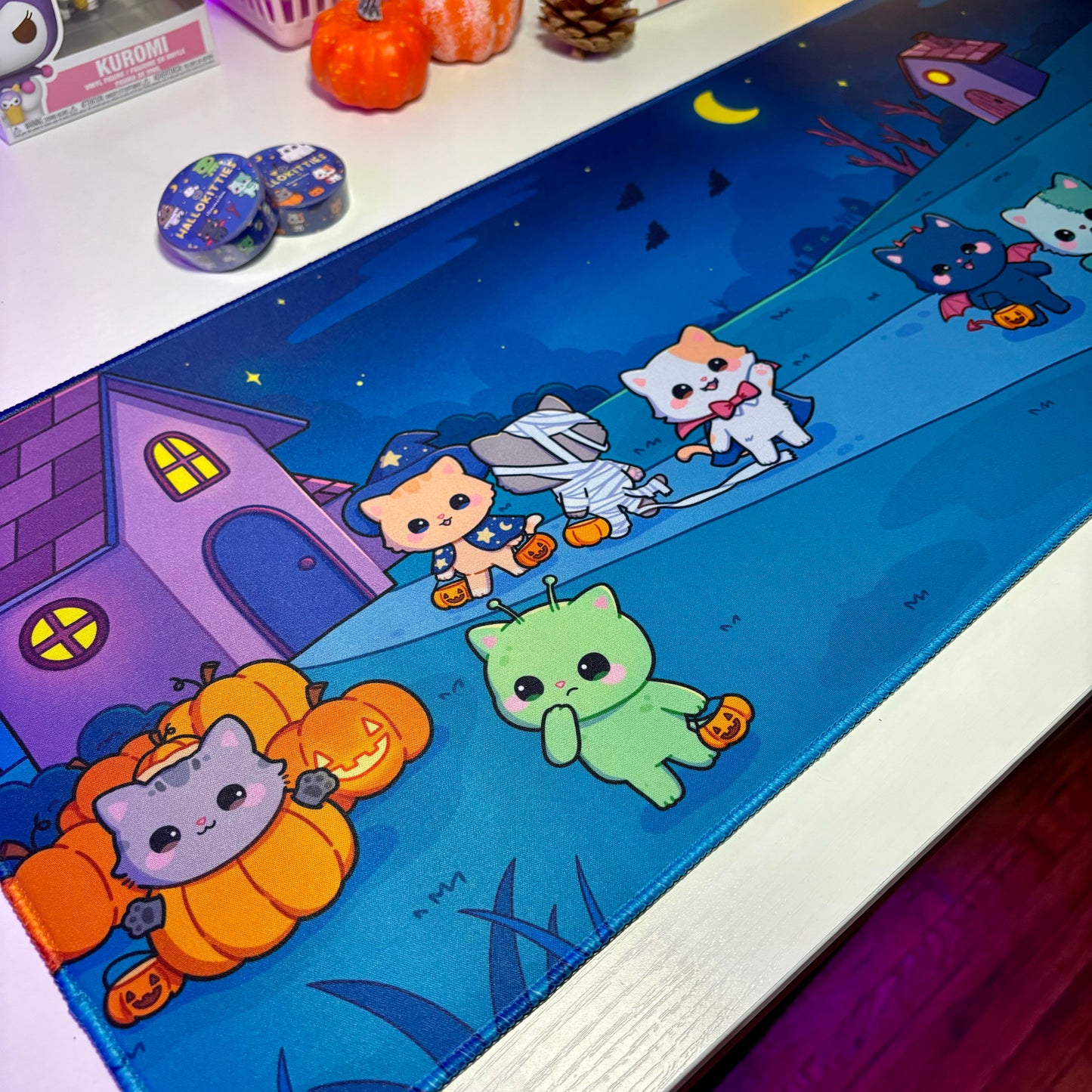 HalloKitties Waterproof Desk Mat