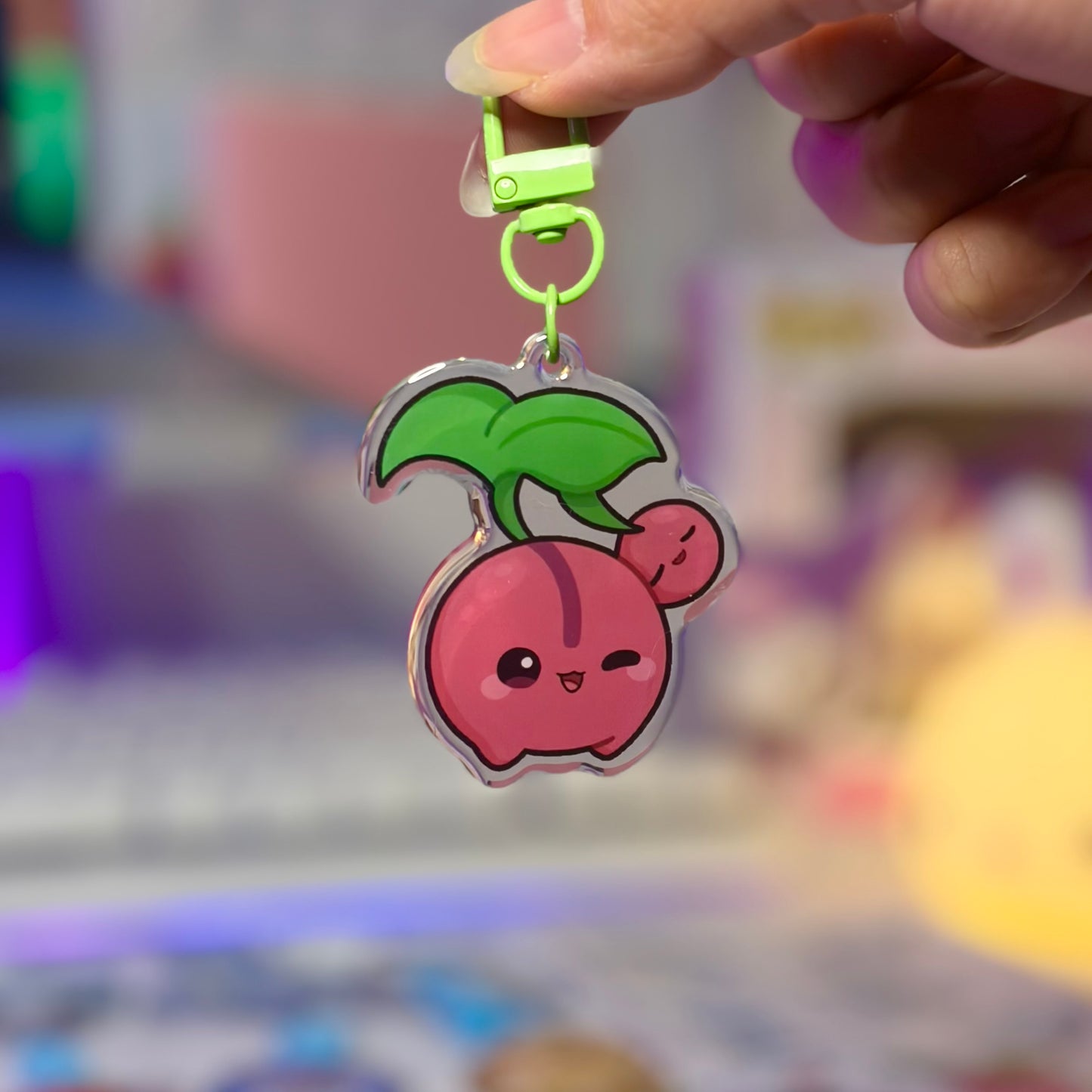 Cheery Cheries Acrylic Keychain
