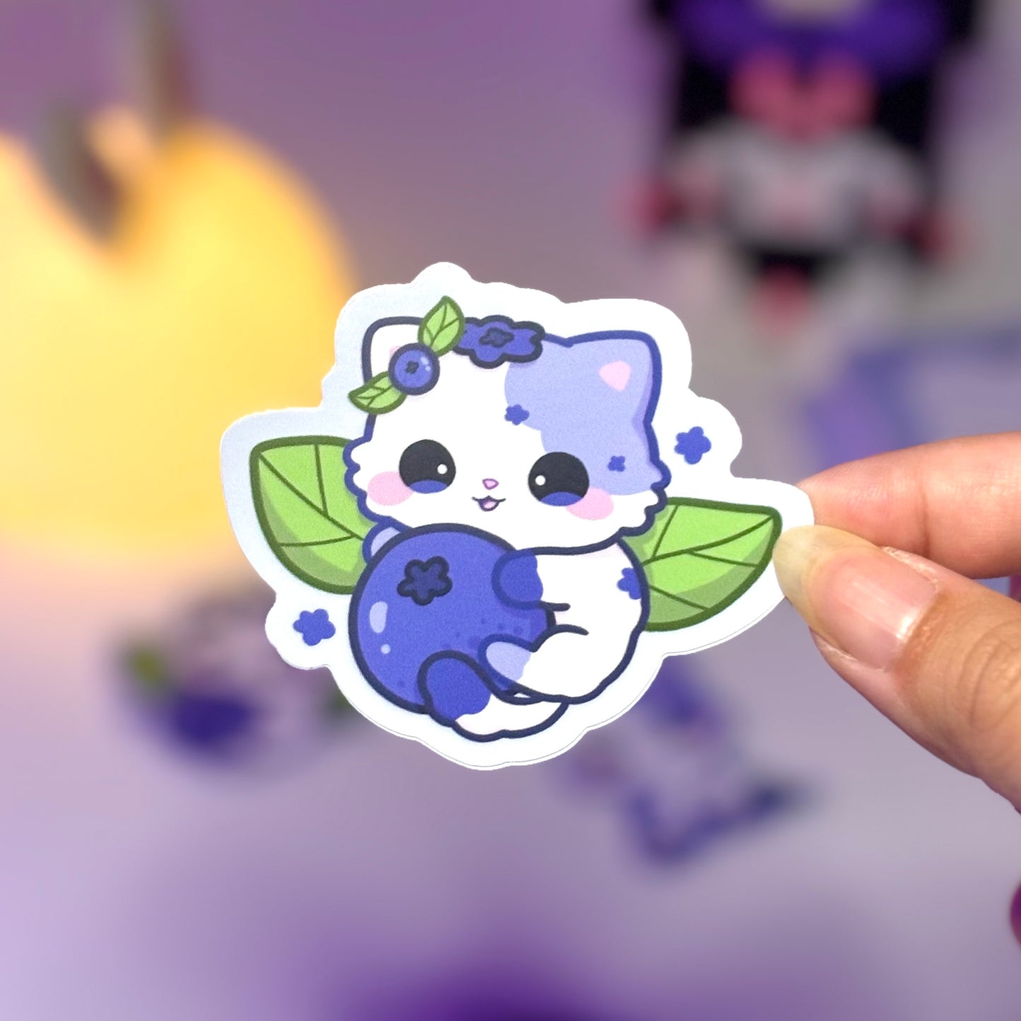 Blueberry Cat Sitckers Bundle