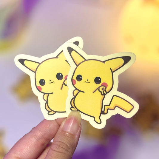 Electric Cutie Gyaru Pose Waterproof Sticker