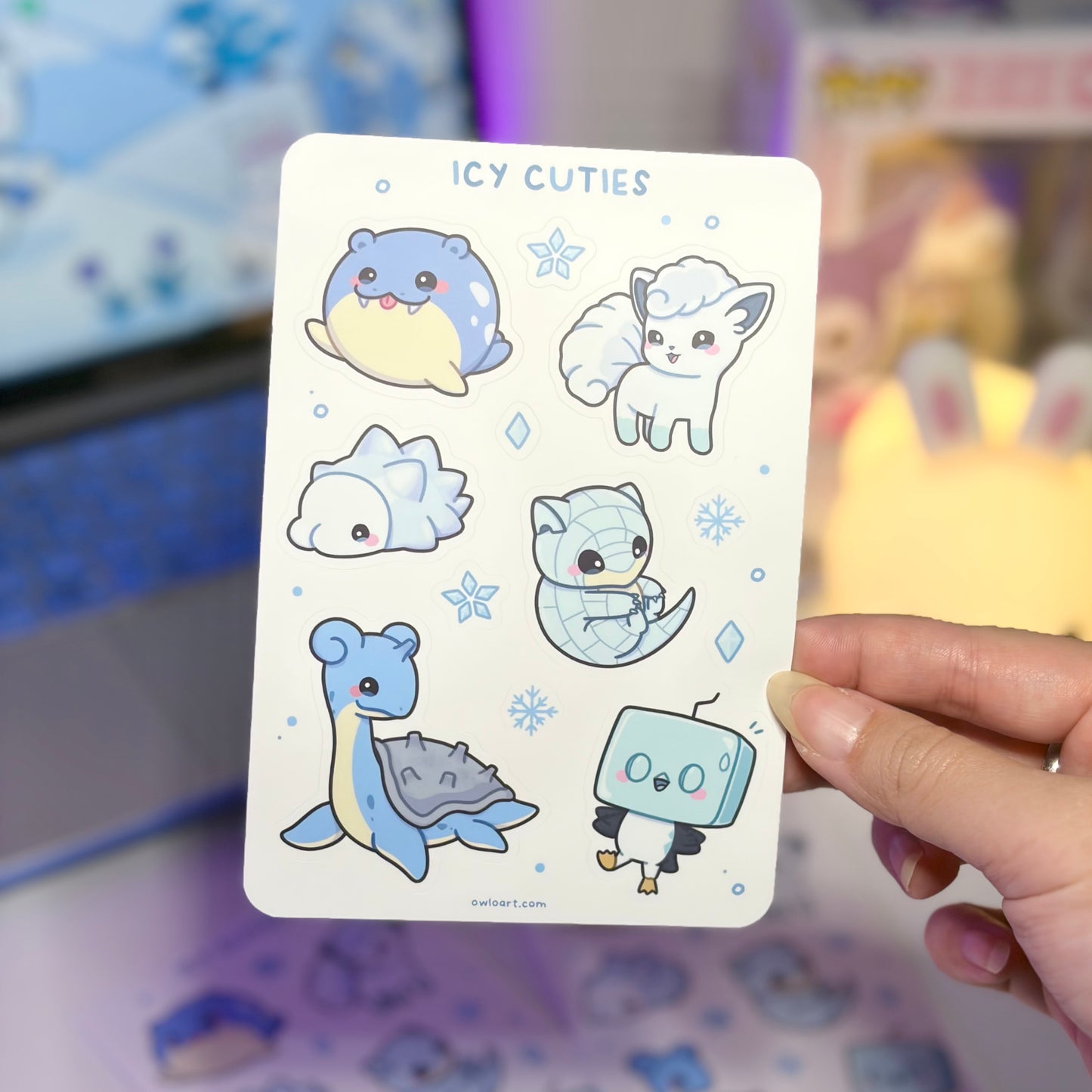 Icey Cuties Waterproof Sticker sheet