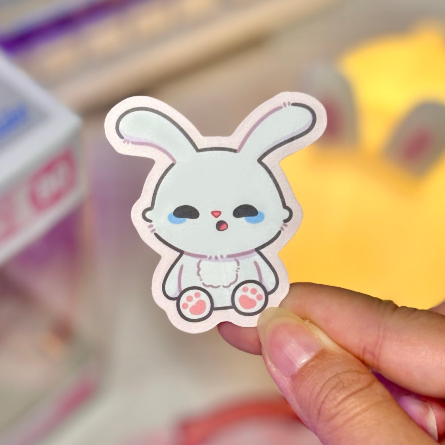 Sleepy Owlo Waterproof Matte Stickers
