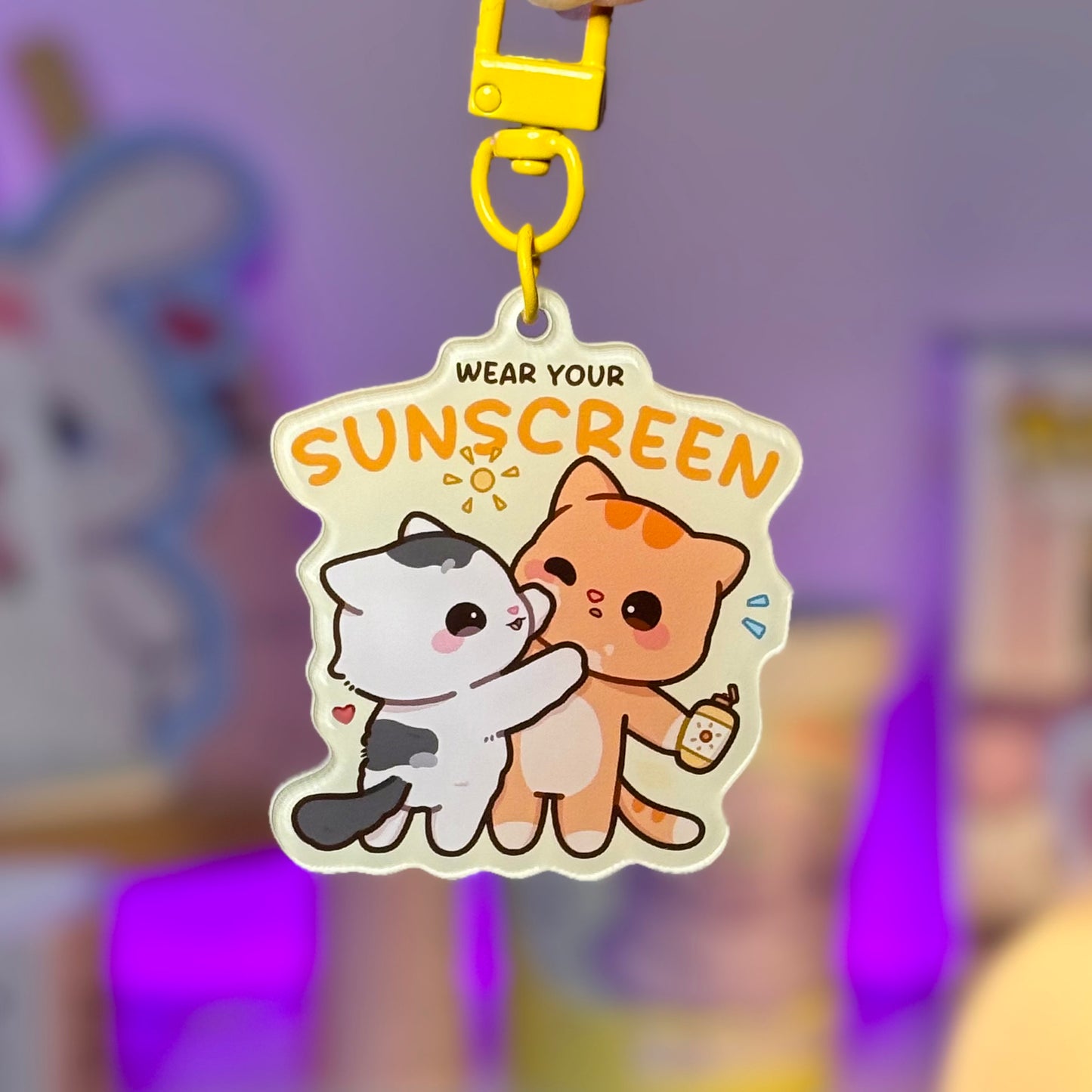 Wear your Sunscreen Acrylic Keychain