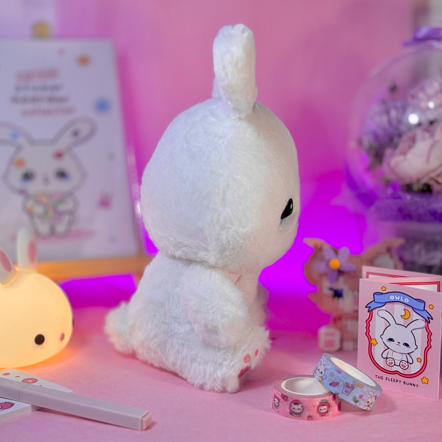 Owlo the Sleepy Bunny Plush