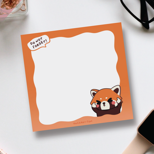 Red Panda Sticky Note