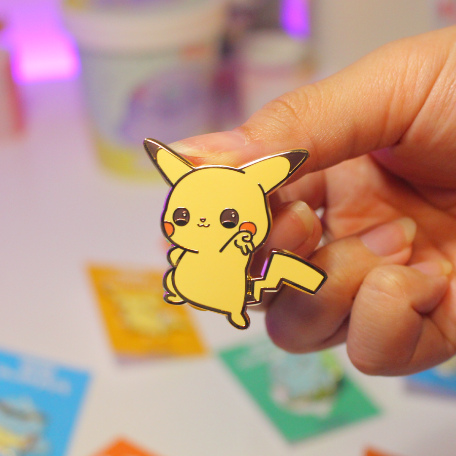 Electric Cutie Gyaru Pose Enamel Pin ⚡️