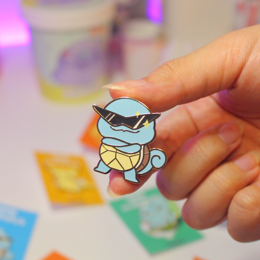 Cool Sunglasses Turtle Enamel Pin 💧