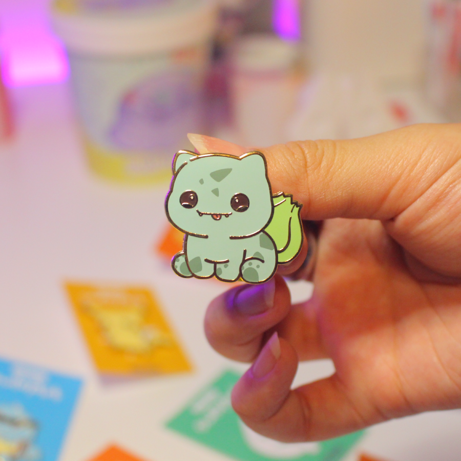 Silly Plant Buddy Enamel Pin 🌱