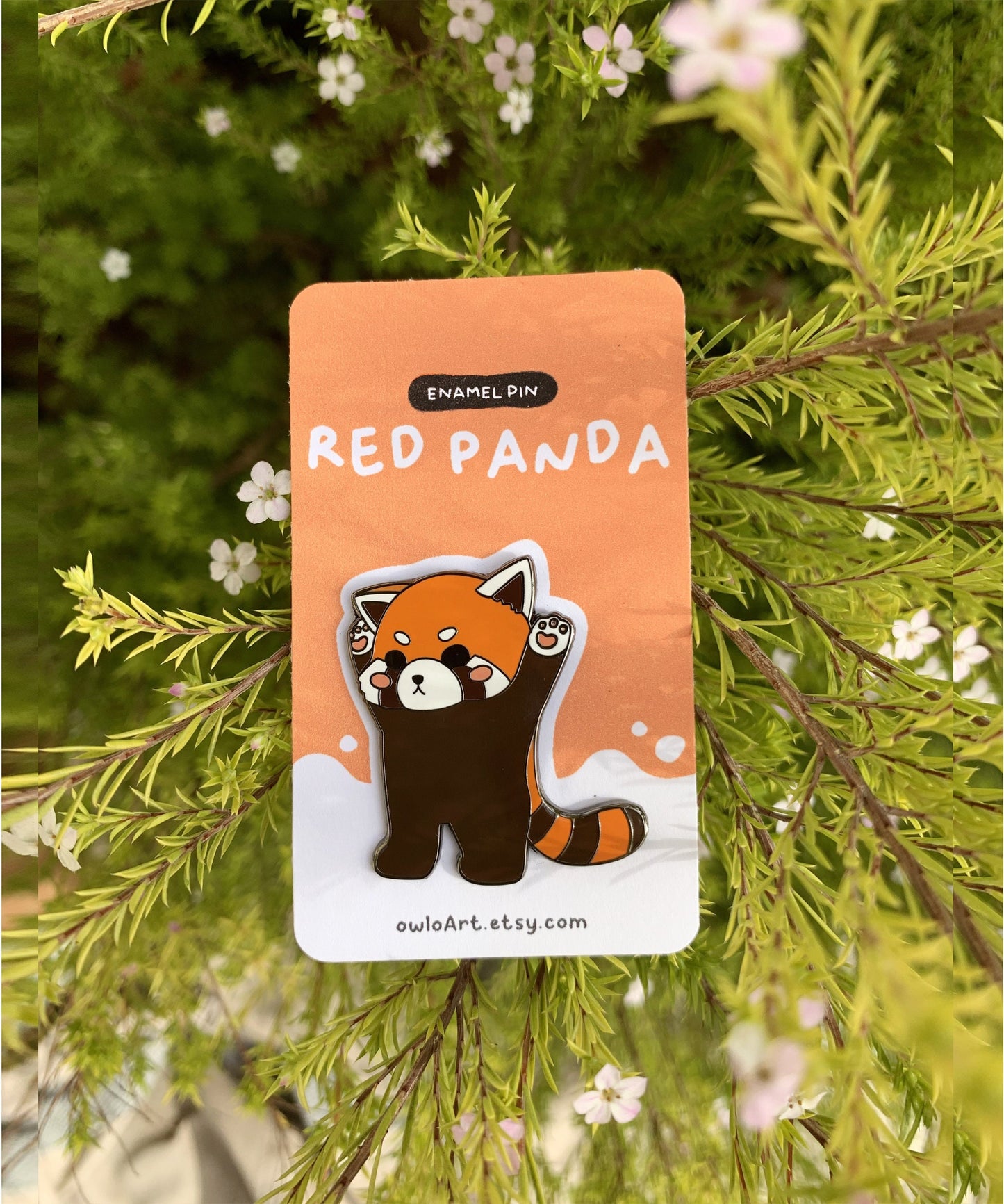 Red Panda Enamel Pin