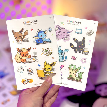 EeveeCorp Waterproof Sticker Sheets