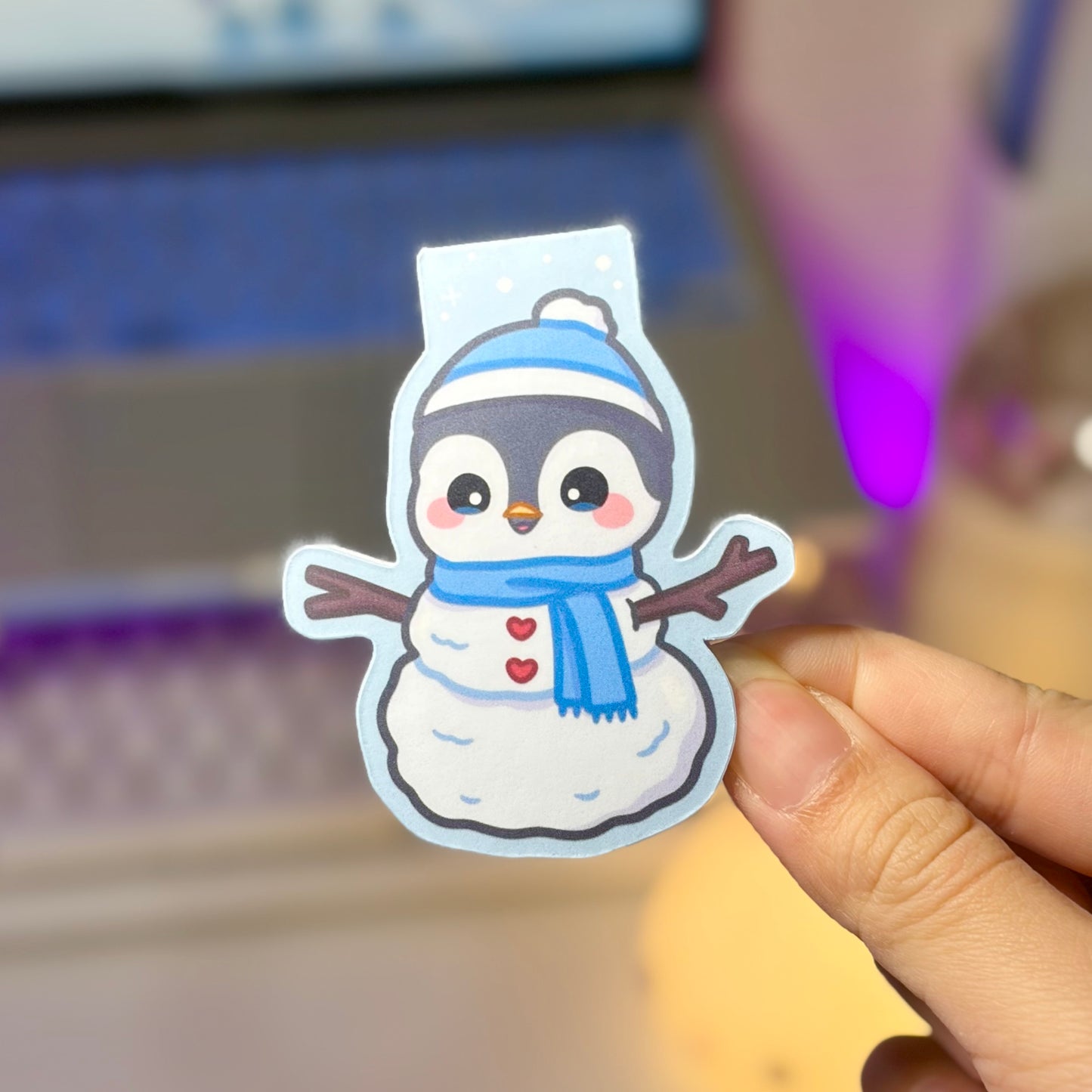 Cute Penguin Magnetic Bookmark