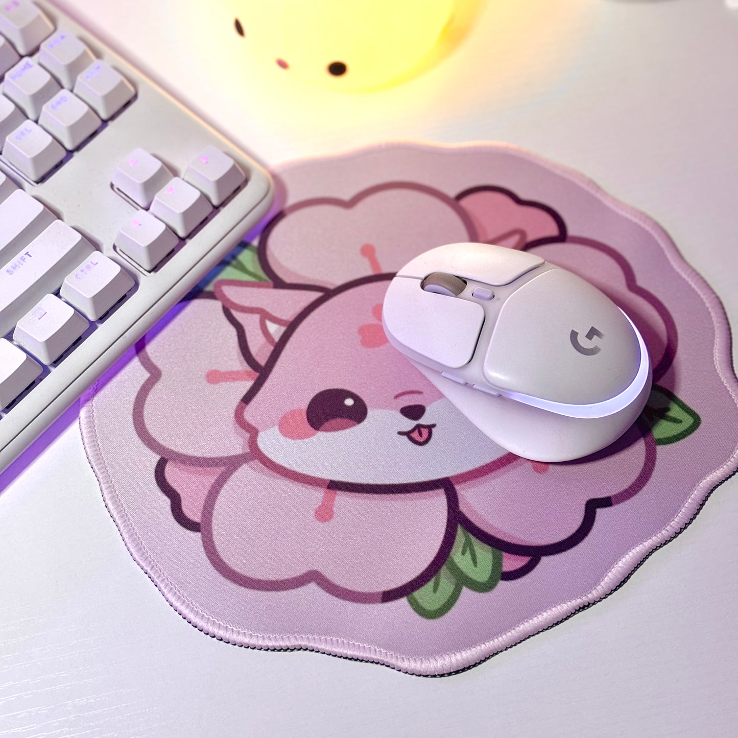 Sakura Fox Mouse Pad