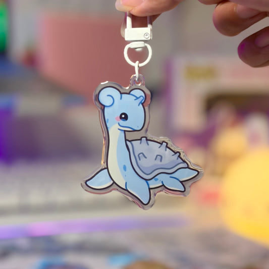 Gentle Sea Dino Acrylic Keychain