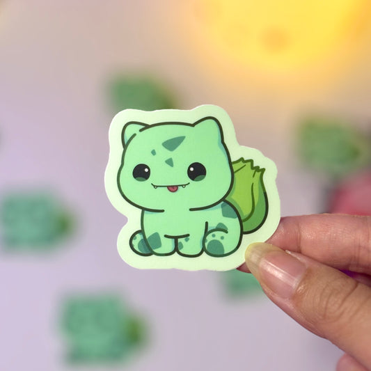 Silly Plant Buddy Waterproof Sticker