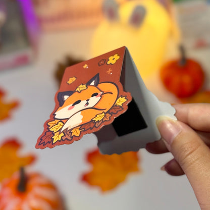 Autumn Fox Magnetic Bookmark