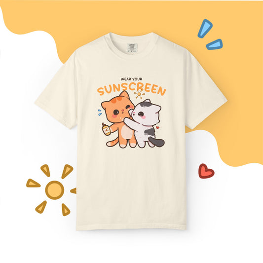Wear Your Sunscreen T-Shirt – Cute Sunscreen reminder Comfort Colors Summer T-Shirt