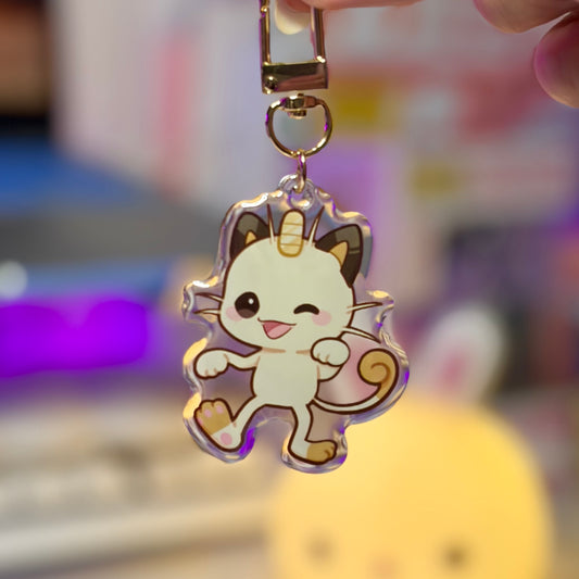 Mischief Cat Acrylic Keychain