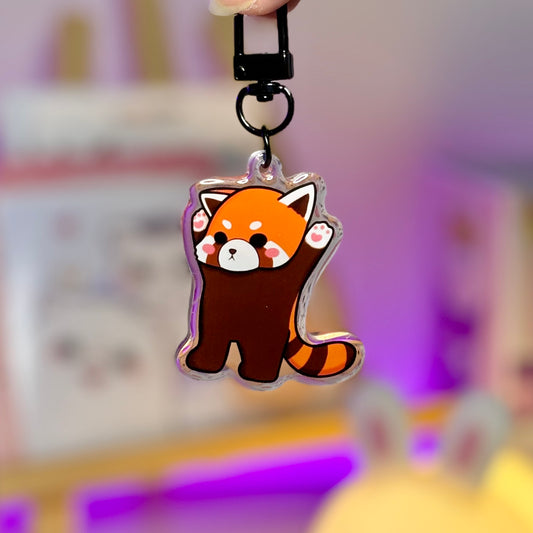 Red Panda Acrylic Keychain