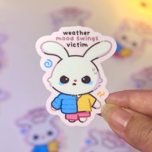 Weather Mood Swings Victim Waterproof Sticker