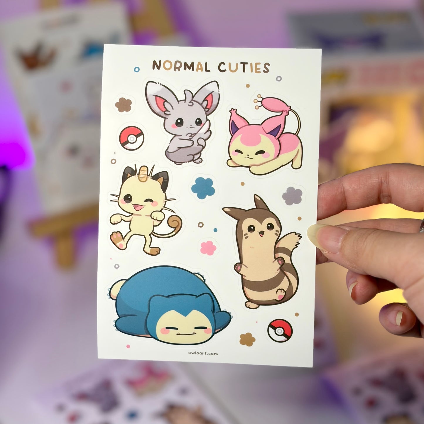 Normal Cuties Waterproof Sticker Sheet