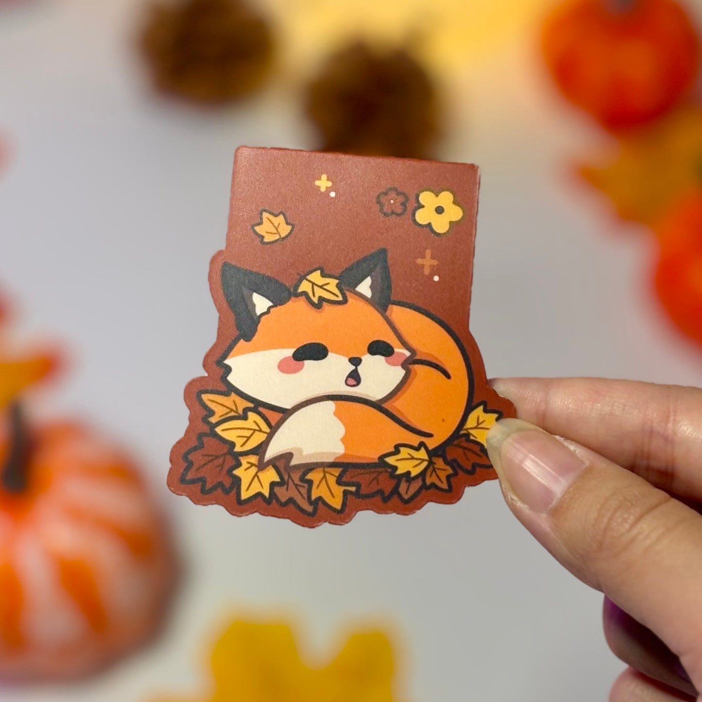 Autumn Fox Magnetic Bookmark
