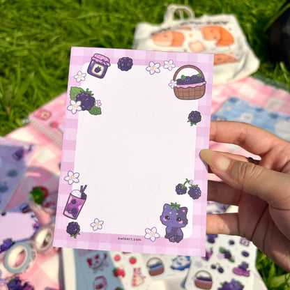 Blackberry Velvet FruitKitty Stationery Bundle
