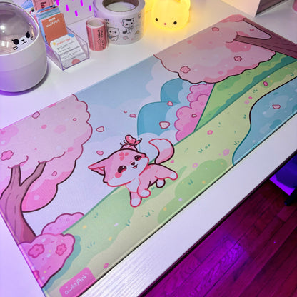 Sakura Fox Desk Mat