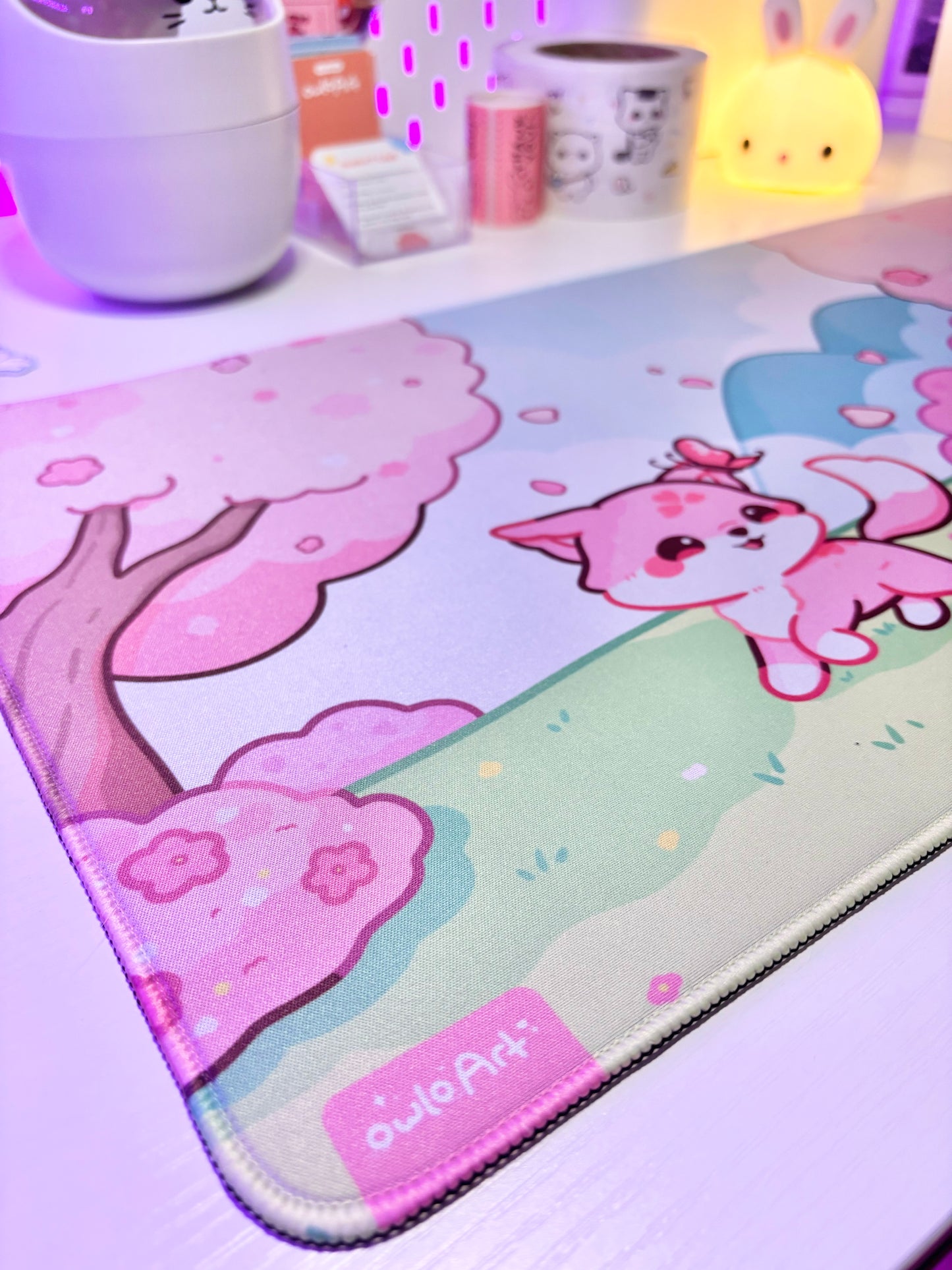 Sakura Fox Desk Mat