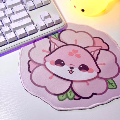 Sakura Fox Mouse Pad