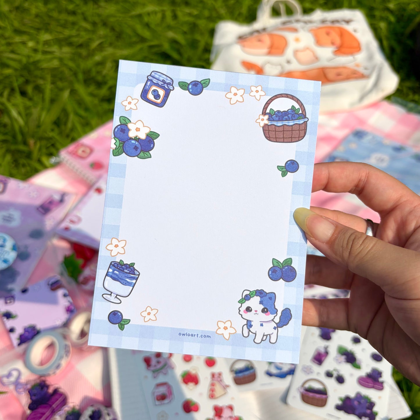 Blueberry Dream FruitKitty Stationery Bundle
