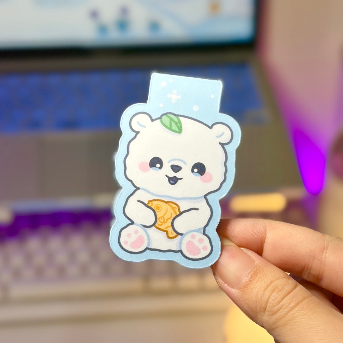 Mausu the Bear Magnetic Bookmark