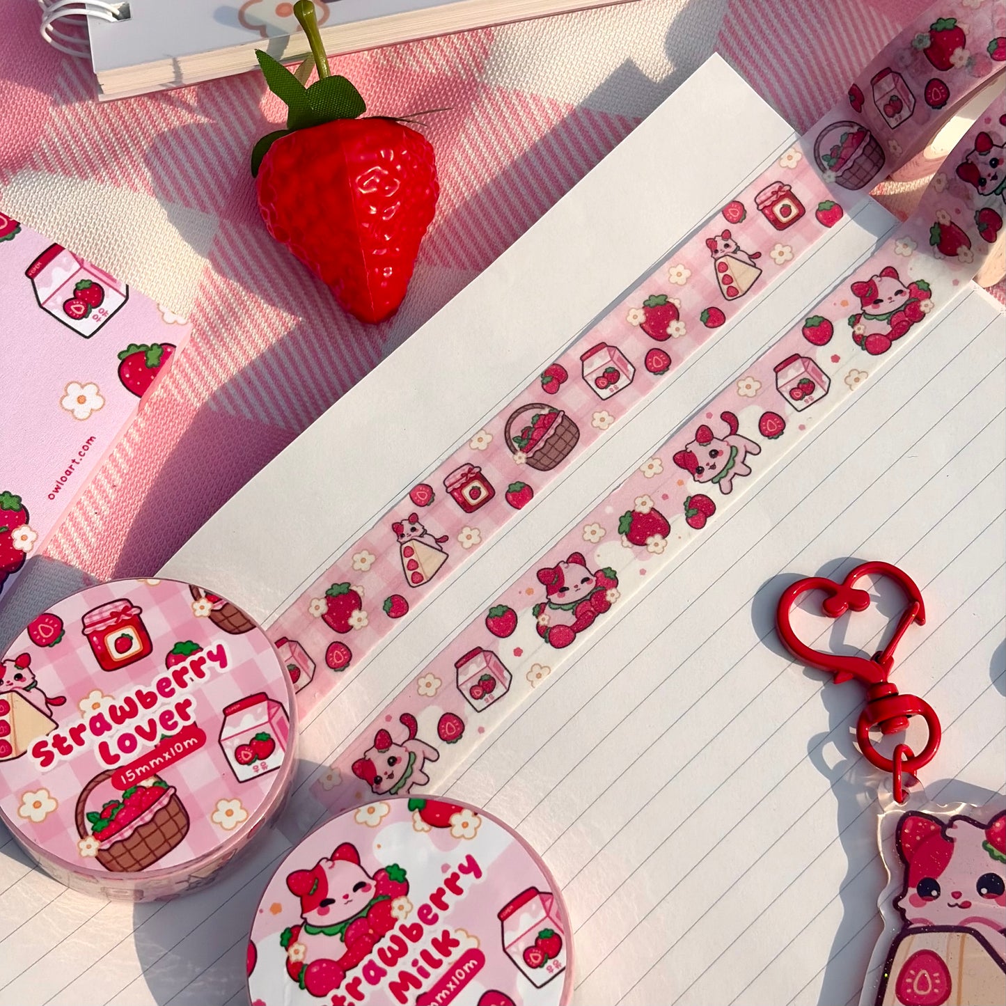 Strawberry Blast FruitKitty Stationery Bundle