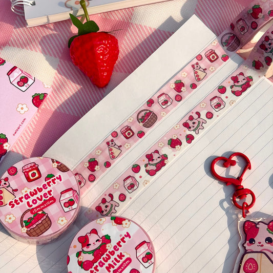 Strawberry FruitKitty Washi Tape