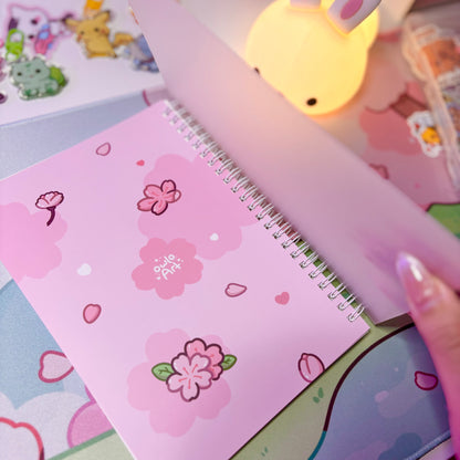 Sakura Fox Sticker Reusable Book (A5 size)