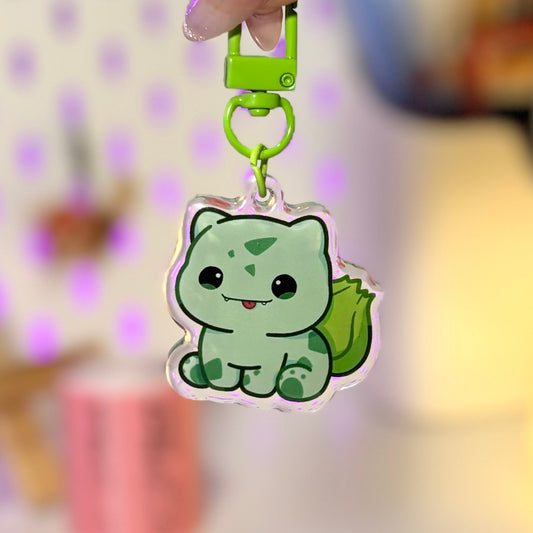 Silly Plant Buddy Acrylic Keychain 🌱