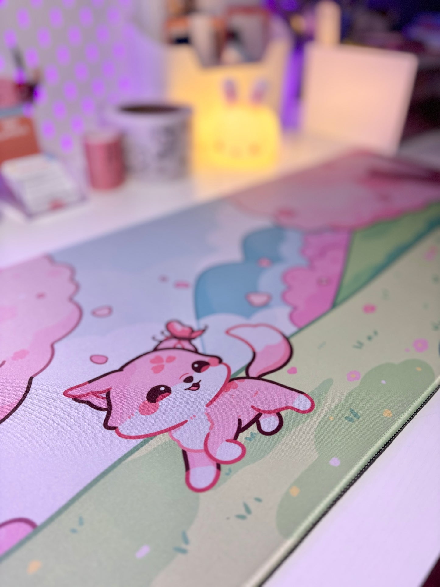 Sakura Fox Desk Mat