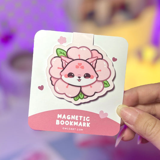 Sakura Fox Magnetic Bookmark