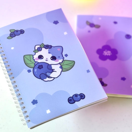Blueberry Cat Sticker Reusable Book (A5 size)