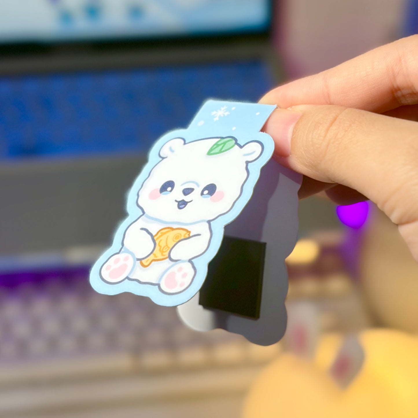 Mausu the Bear Magnetic Bookmark