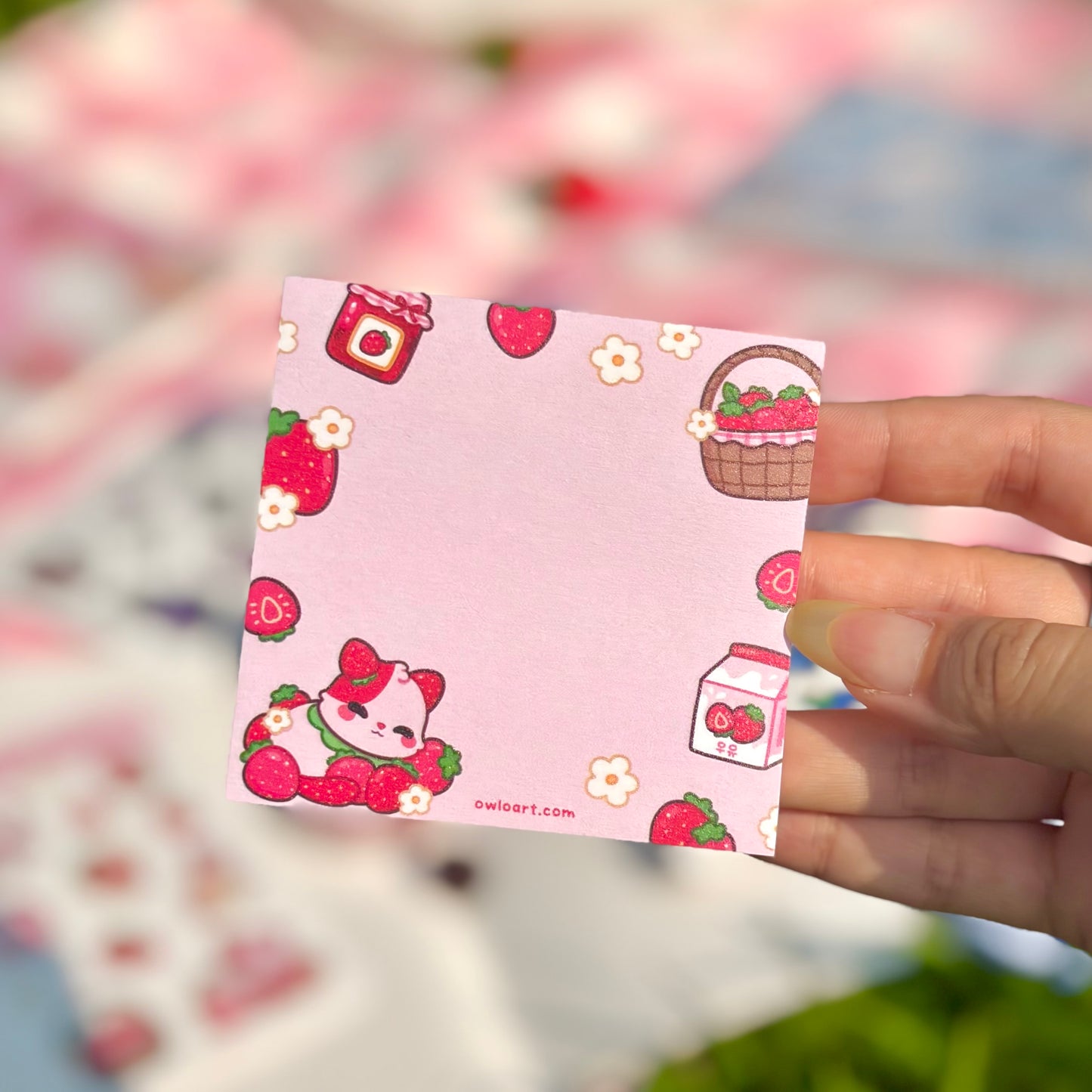 Strawberry Blast FruitKitty Stationery Bundle
