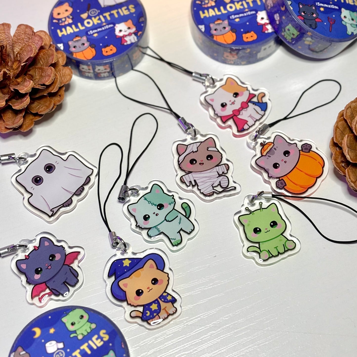 HalloKitties Phone Charms