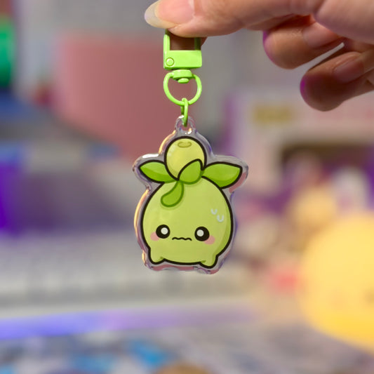 Nervous Olive Buddy Acrylic Keychain