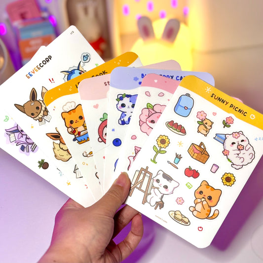 B-Grade Waterproof Sticker Sheet