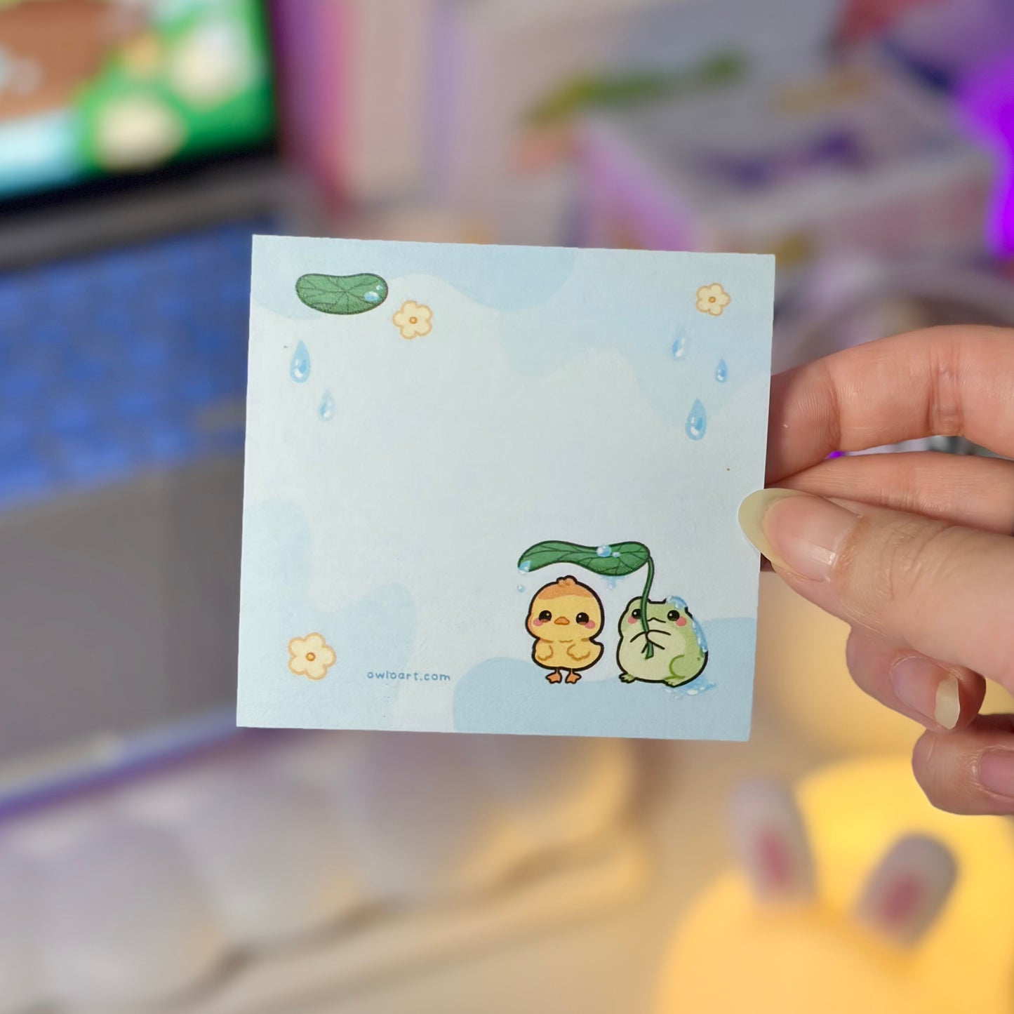 Under the Lily Pad Sticky Note